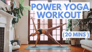 20 Min YOGA WORKOUT: POWER YOGA FLOW ~ Full Body Workout For Strength + Mobility