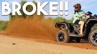 2017 CAN-AM OUTLANDER 1000 XMR BROKE ALREADY!! ONLY 5HRS ON IT!!!