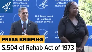 Section 504 of the Rehabilitation Act of 1973 Press conference