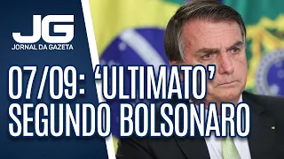 Bolsonaro diz que manifestações programadas para 7 de setembro serão ‘ultimato’ para duas pessoas