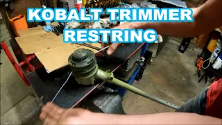 How To Restring Kobalt Cordless Trimmer 80v weed wacker