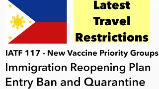 🇵🇭PHILIPPINES TRAVEL UPDATE | TRAVEL RESTRICTIONS|ENTRY BAN | LATEST IATF AND IMMIGRATION ADVISORY