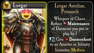 Horus Heresy Legions Lorgar meta deck building guide 2022