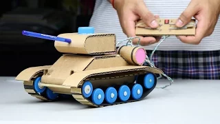 Wow! Amazing RC Tank DIY at Home - Mini Gear RC Tank