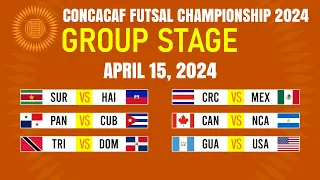 Group Stage: Matchday 3 Results | CONCACAF Futsal Championship 2024.