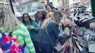 Street Venders on Canal Street Selling Replica Purses, Shoes and Clothing | Manhattan, New York City