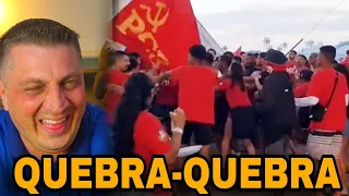 Quebra-quebra generalizado entre apoiadores do PT em Brasília