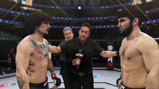 Sean O'Malley vs. Zabit Magomedsharipov (EA Sports UFC 3) - Rematch (CPU vs. CPU) - Crazy UFC 👊🤪