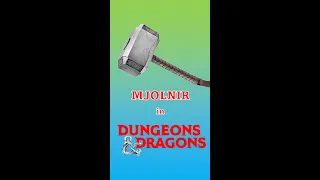 Thor's Hammer Mjolnir in D&D 🔨 #shorts