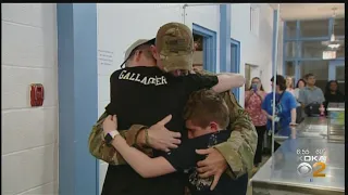 Military Father Surprises Sons With Secret Homecoming After 6-Month Deployment