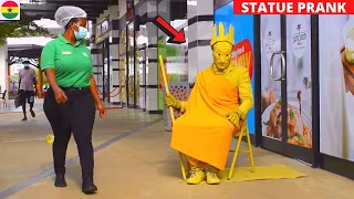 😂😂😂King Solomon Gold Statue Prank. She Didn't Expect This! | Goldman