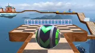 Sky Rolling Ball 3D Gameplay Speedrun Max All Levels 1040