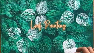 Leaf Painting 🍃on Waste WPVC Board 🎨 | Home Decor