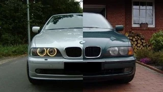 БМВ 525 - BMW E39 рестайл обзор. AS тест драйв. Перезалив со звуком мотора..