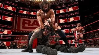 Reigns Strowman & Lashley vs. Mahal Owens & Zayn- Raw, April 30, 2018  WWE RAW April 30th 2018