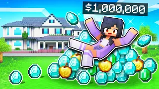 Playing On A Millionaire ONLY Server In Minecraft!