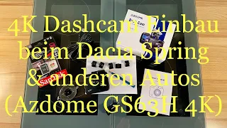 #13 Komplettes Dashcam Unboxing & Einbau / Dacia Spring 2023 (funktioniert bei 99% aller Fahrzeuge)