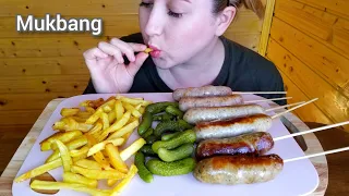 КУПАТЫ ГРИЛЬ КАРТОШКА ФРИ МУКБАНГ АСМР | KUPATY GRILL FRENCH FRIES MUKBANG ASMR | 먹방|