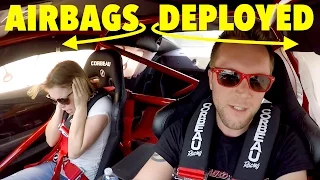 LOUD EXHAUST Makes Airbags BLOW at 140mph!!!