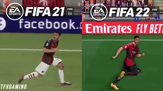 FIFA 22 VS FIFA21 gameplay