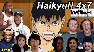 Haikyu!! 4x7 Reactions | Great Anime Reactors!!! | 【ハイキュー!!】【海外の反応】