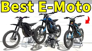 What E-Moto To Buy In 2024! E-Ride Pro SS vs Talaria Sting R vs 79 Bike