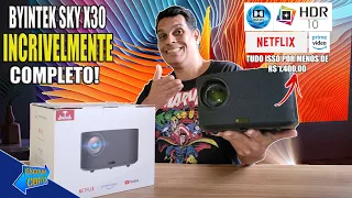 ESSE PROJETOR É BRABO NA IMAGEM E RECURSOS BYINTEK X30