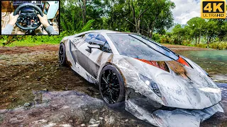 Rebuilding Lamborghini Sesto Elemento Forza Horizon 5 (Logitech G29 + Shifter) Gameplay