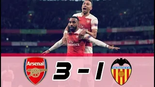 Arsenal vs Valencia 3-1 | highlight all goal