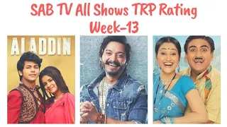 SAB TV All Shows TRP Rating-Week 13 | TELLY NOW