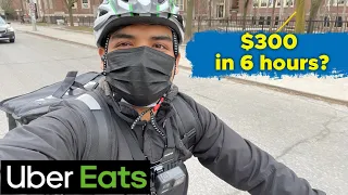 UBER EATS IN CANADA | ON MY NEW E-BIKE