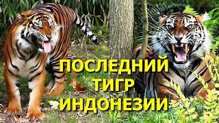 💛Самый мелкий из всех тигров в мире🐅 Как рычит большая кошка суматранский тигр