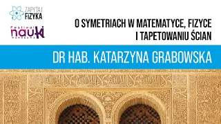 dr hab. Katarzyna Grabowska – „O symetriach w matematyce, fizyce i tapetowaniu ścian”