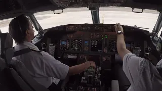 Boing 737 Take Off from Cockpit