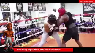 Floyd Mayweather Jr & Adrian Broner Fight  - Floyds got a big heart