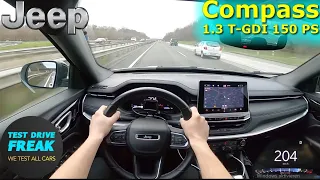 2021 Jeep Compass S 1.3 T-GDI Facelift 150 PS TOP SPEED AUTOBAHN DRIVE POV