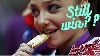 Can Aliya Mustafina's 2016 gold medal winning UB still win in Tokyo 2020(CoP 2017-21)