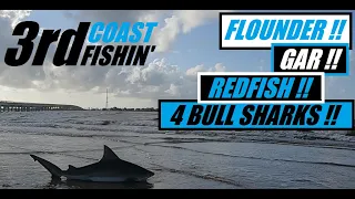 BULL SHARKS ALL DAY!!!! SURF AND WADE FISHING GALVESTON, TX 2019 | (SLP)