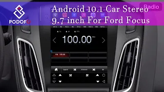 Android 10.1 Car Radio Stereo 9.7 inch For Ford Focus (Q3588) UI display+mirror link+Canbus