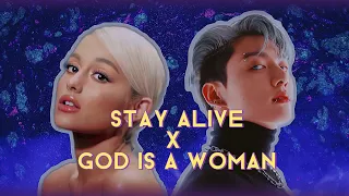 Stay Alive X God is a woman / Jungkook & Ariana Grande (MASHUP)