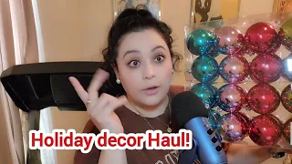 Holiday decor haul! ❄️☃️| asmr soft-spoken, tapping some whispering