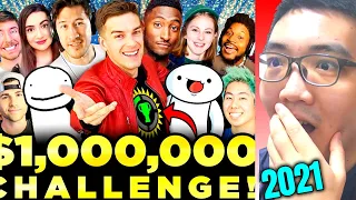 The Game Theory $1,000,000 Challenge for St. Jude! ft. MrBeast, Dream, Markiplier & more! 【Reaction】