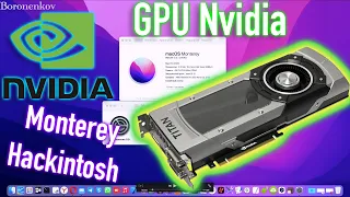 КАКИЕ ВИДЕОКАРТЫ NVIDIA МОЖНО ЗАВЕСТИ В MACOS 12 MONTEREY ?! ПОДРОБНАЯ ИНСТРУКЦИЯ ЗАВОДА! HACKINTOSH