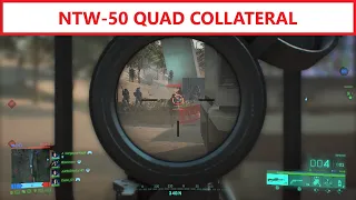 I hit another QUAD COLLATERAL with the NTW-50 on Battlefield 2042 #shorts