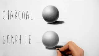 Best way to practice shading with charcoal and graphite pencils - Draw a sphere