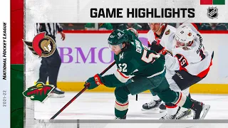 Senators @ Wild 11/2/21 | NHL Highlights