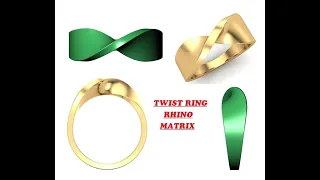 Twist ring Tutorial || Rhino || Matrix