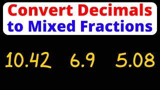 Converting Decimals to Fractions | Pre-Algebra | Eat Pi