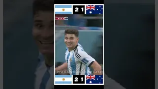 Argentina VS Australia R16 FIFA World Cup 2022 | #argentina #australia  #football #messi #cr7