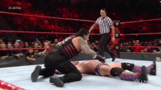 Roman Reigns vs Chris Jericho United States Championship Match Raw Oct 31 2016